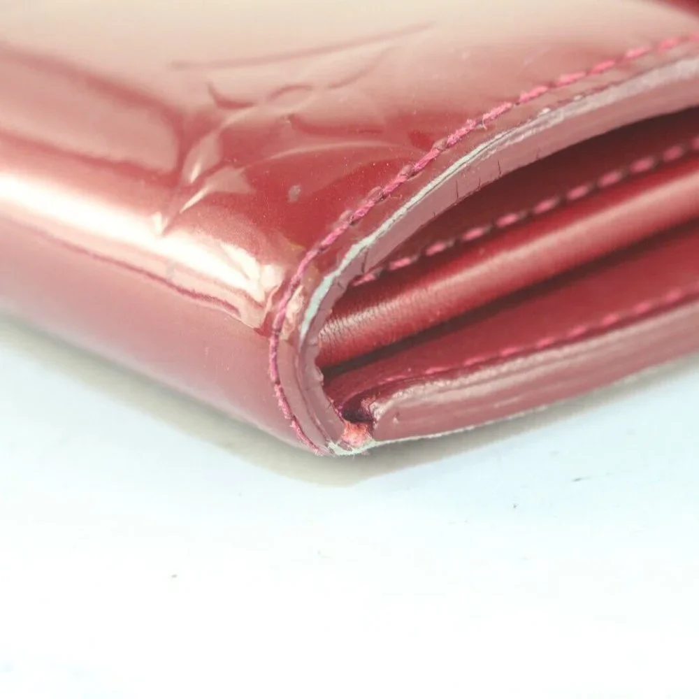 Louis Vuitton Womens Sarah Vernis Leather Long Flap Wallet 3LVS105K